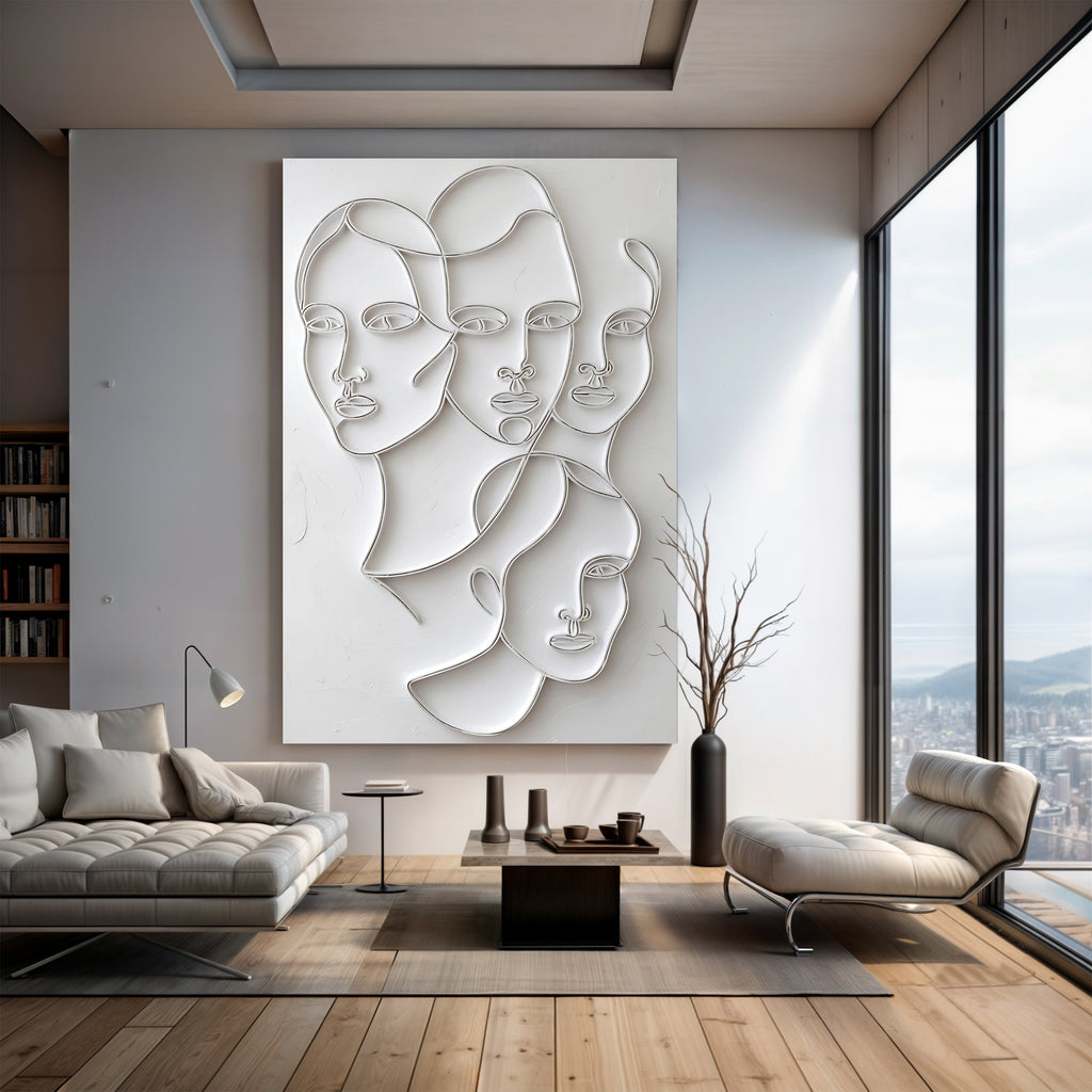Minimalist Faces Wall Art