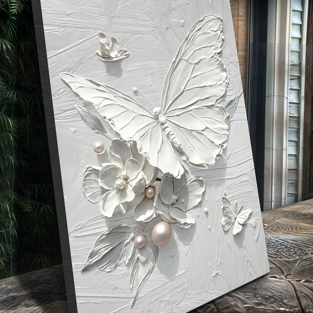 White Butterfly Wall Art