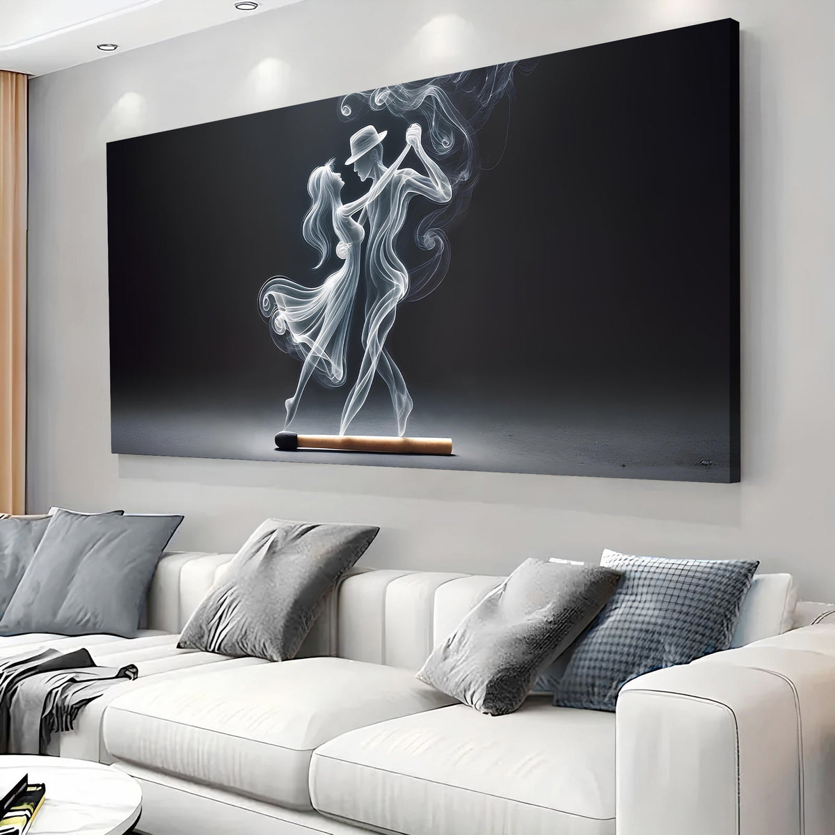 Modern Abstract Couple Dance Wall Art