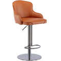 Titanium Stainless Steel Bar Stool with Backrest