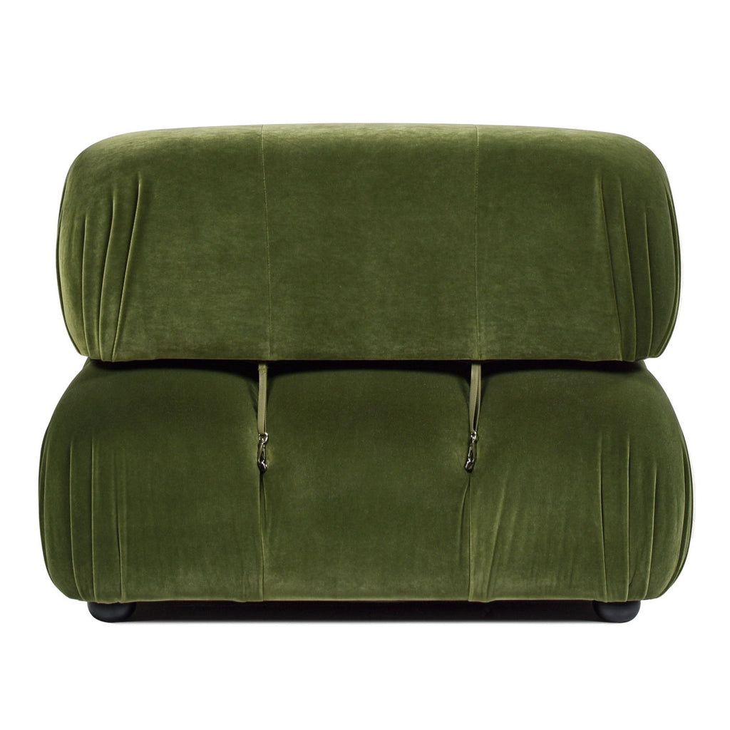 Bubble Modular Modern Lounge Arm Chair with Eucalyptus Frame - White, Green, or Orange