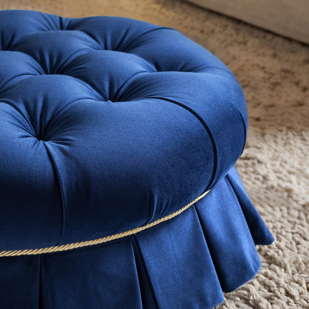 Roquefort 24.5" Dog Sofa Bed with Tufted Velvet Upholstery - Gray