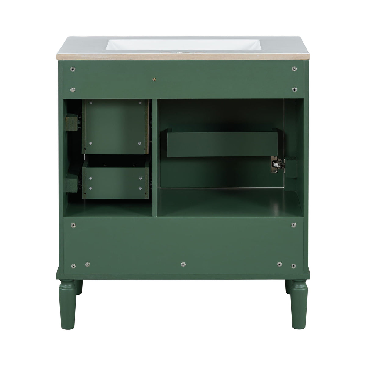Traditional Bathroom Vanity Set with Soft Close Doors - Multiple Colors