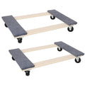 Heavy Duty Moving Dolly Set with Anti-Slip Carpet - 2 Pack
