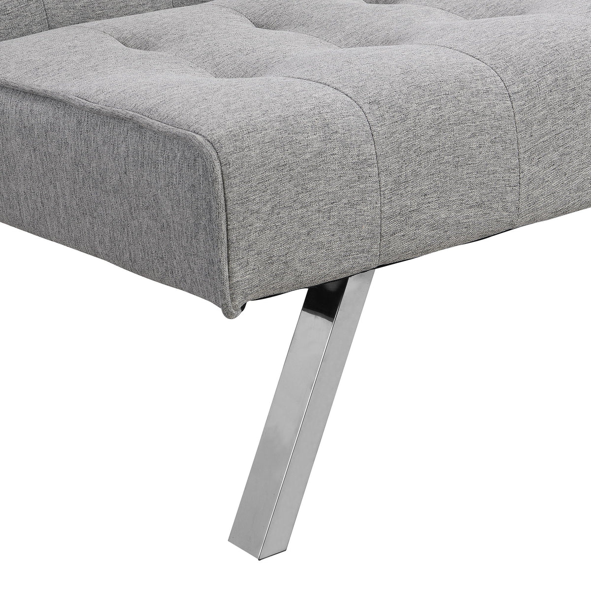 Modern Sofa Bed with Wood Frame and Stainless Legs - Multiple Colors