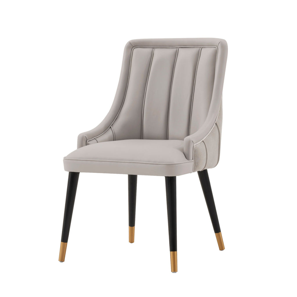 Eda Dining Chair with Stitched Upholstery - Multiple Colors