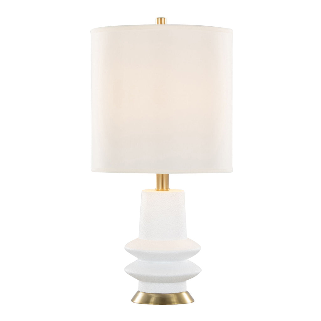 Lloyd Contemporary Table Lamp Set with Matte Finish - Black or Beige