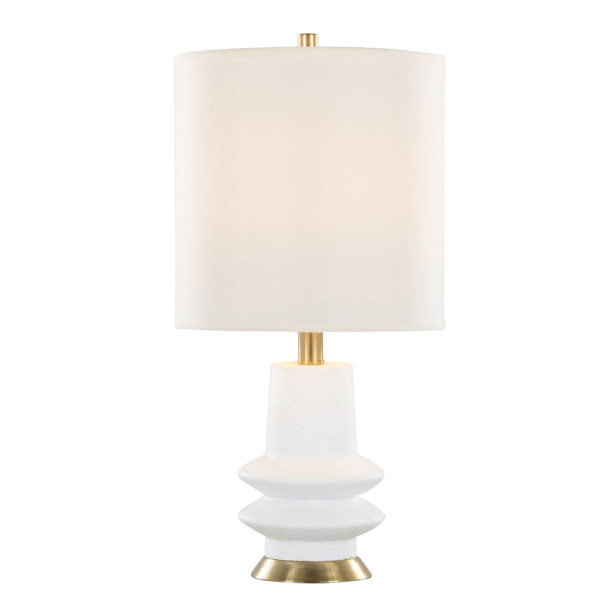Lloyd Contemporary Table Lamp Set with Matte Finish - Black or Beige
