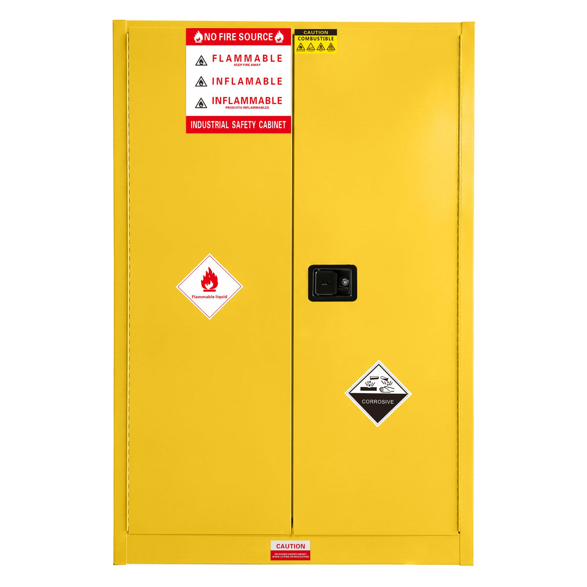 45 Gal Flammable Safety Cabinet with Double-Walled Steel - Yellow
