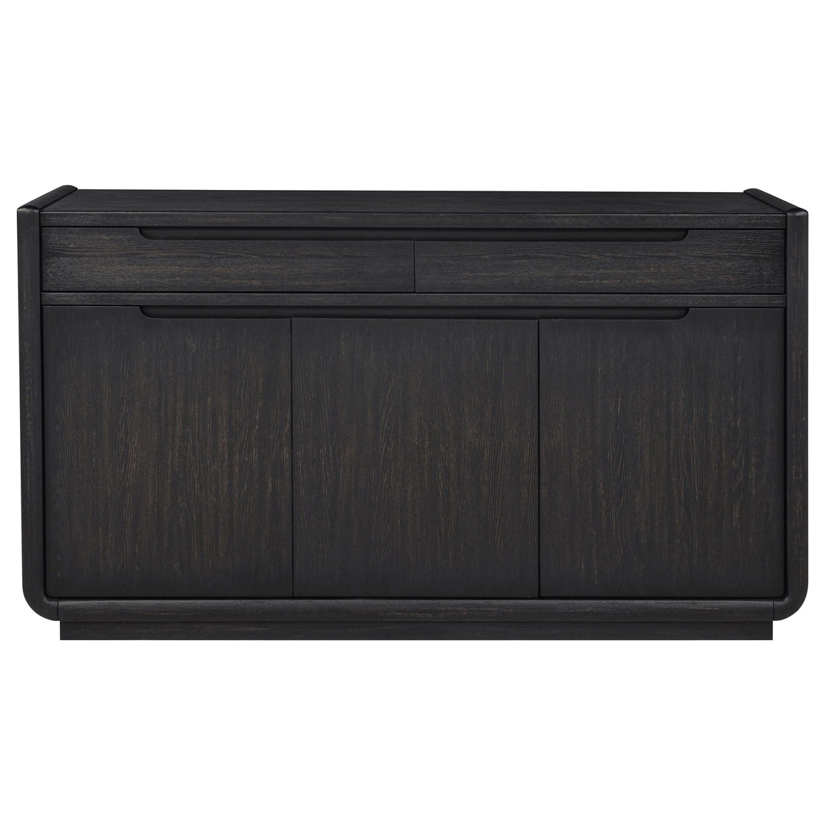 Leandro 2-drawer Dining Sideboard Server Burnished Black