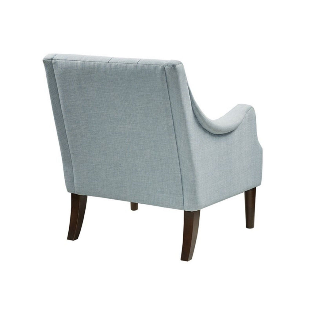 Button Tufted Accent Chair with Removable Cushion - Light Blue