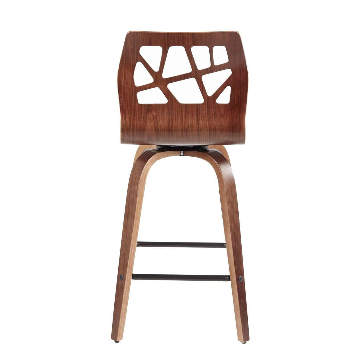 Mid-Century Modern Counter Stool Set with Swivel - Gray or Light Blue