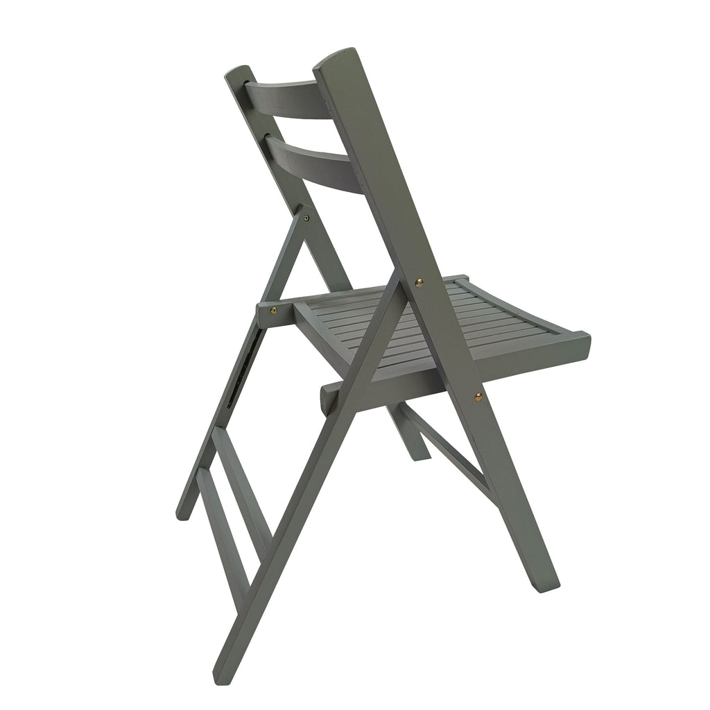 Foldable Solid Wood Special Event Chair Set - Set of 4 (Multiple Colors)