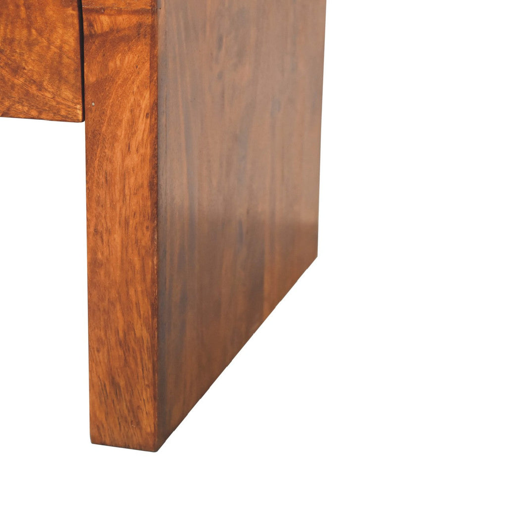 Solid Wood Darcy Coffee Table with 2 Drawers - Chestnut