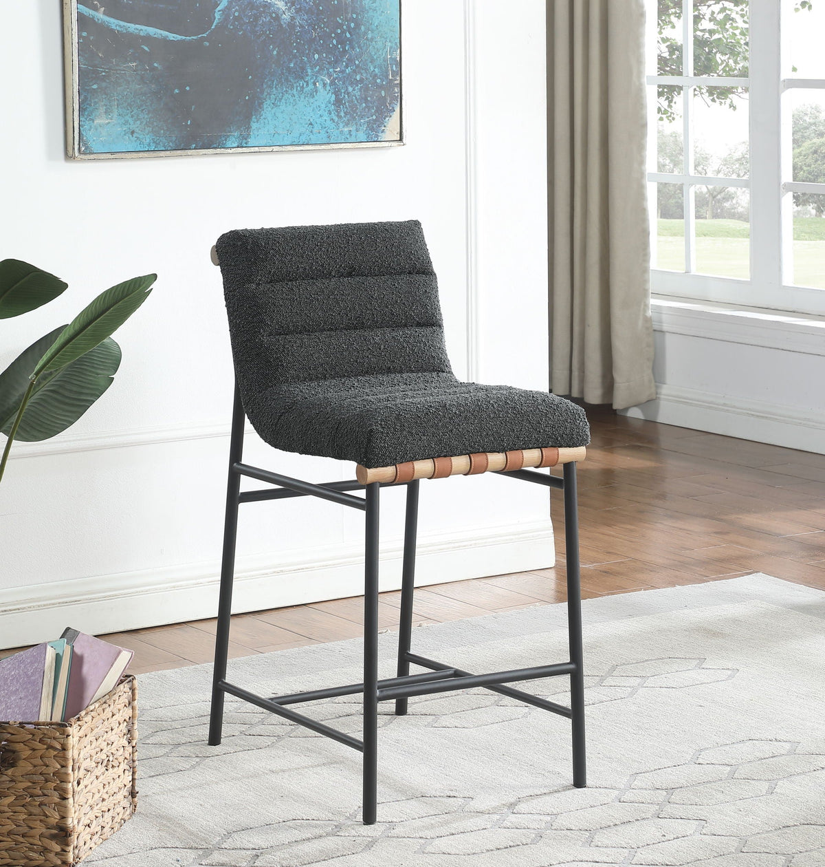 Lahni Boucle Fabric Counter Height Chair - Multiple Colors