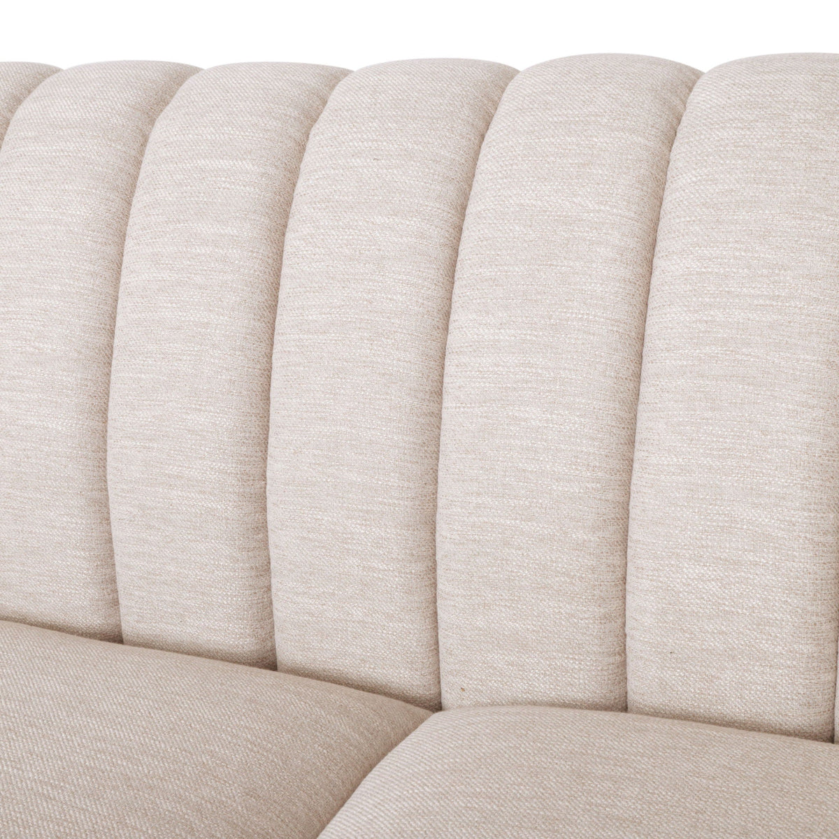 Contemporary 3 Seater Sofa with Button Tufted Accents - Dark Green or Beige