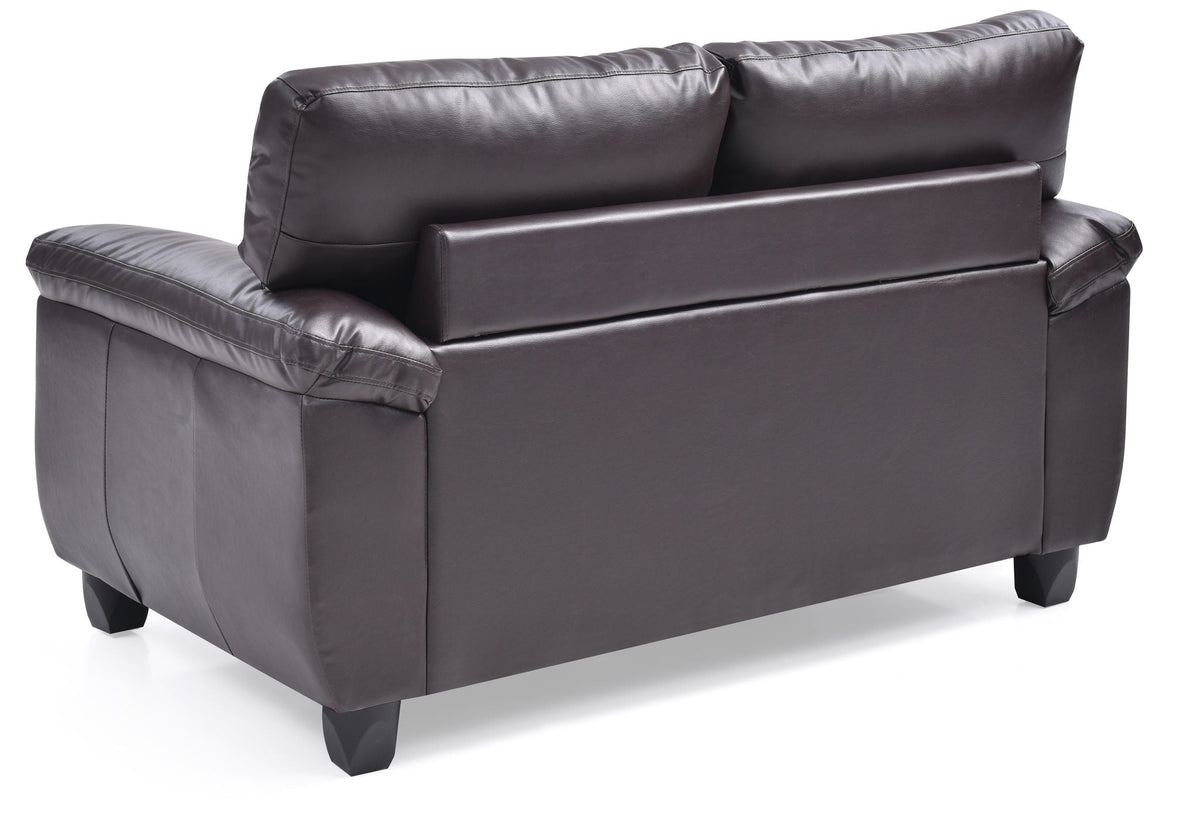 Gallant Loveseat with Hardwood Frame and Pocketed Coil Cushions - Dark Brown or White