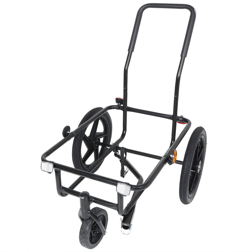 2-in-1 Bike Cargo Trailer with Removable Box - Steel