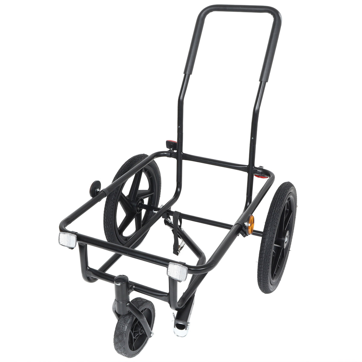 2-in-1 Bike Cargo Trailer with Removable Box - Steel