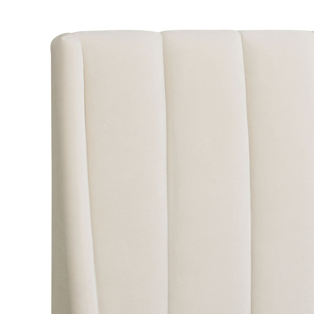 Vertical Tufted Modern Headboard Platform Bed Set with Upholstered Finish - Multiple Colors