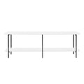Celine 2 Shelf Console Table with Durable Construction - Gray, White, Black