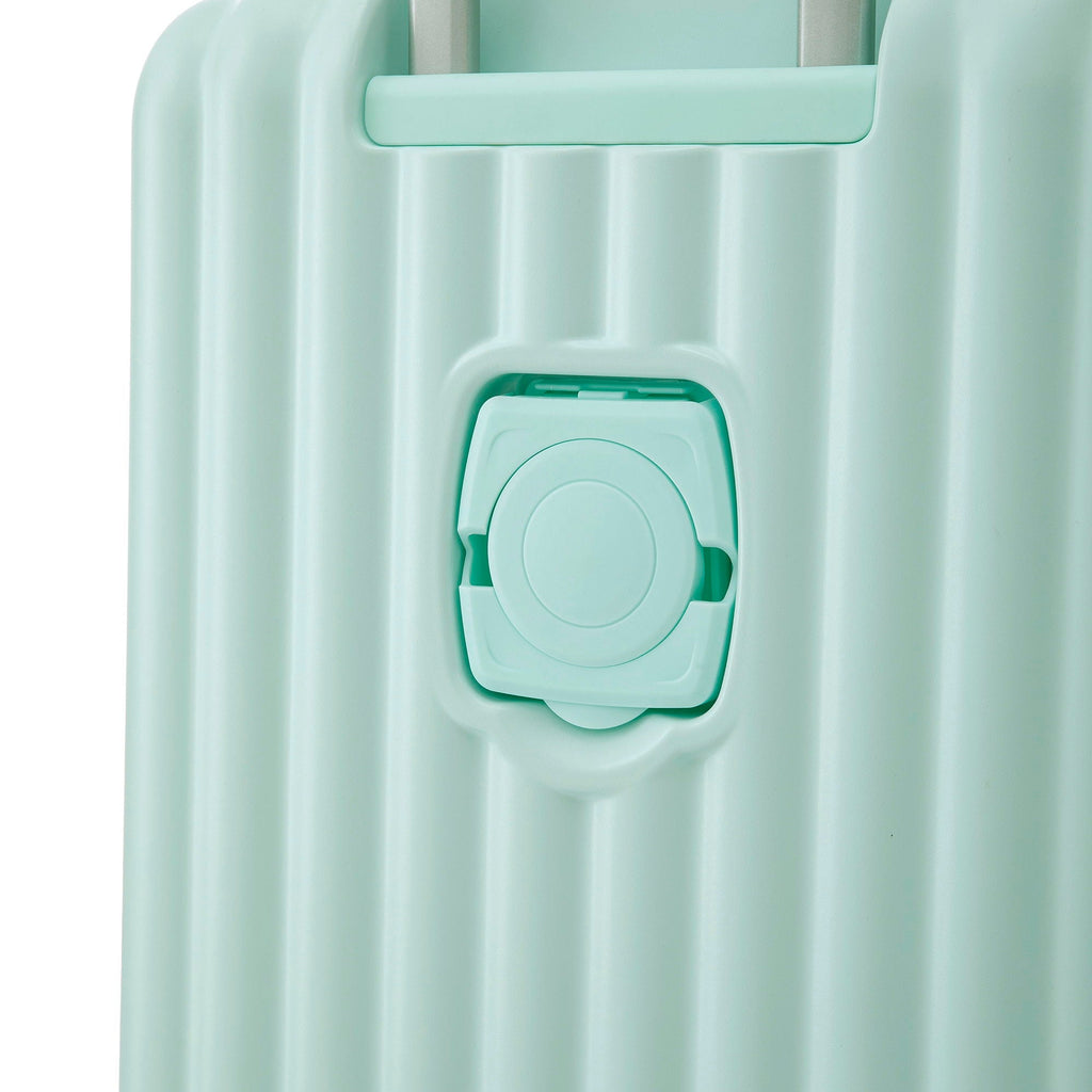 Spinner Wheel Luggage Set with USB Port and Holders - Pink, Black, Green