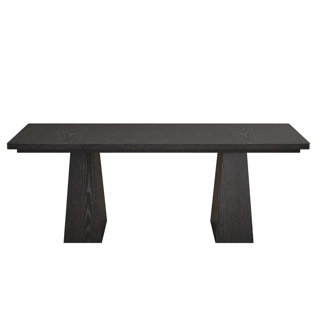 Double Pedestal Executive Desk with Spacious Work Surface - Dark Brown or Black