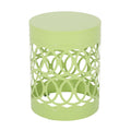 Outdoor Metal Large End Table with Modern Design - Multiple Colors
