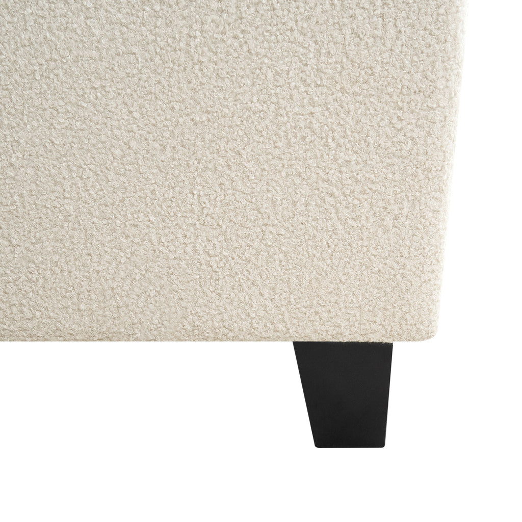 Platform Bed Frame with Tall Headboard and High Footboard - White or Gray