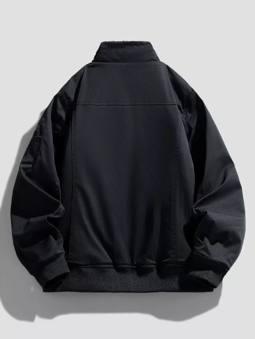 Men's Plus Size Zip Up Long Sleeve Jacket