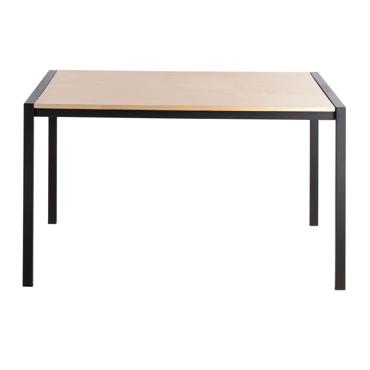 Fuji Modern Dining Table with Glass or Wood Top - Multiple Colors