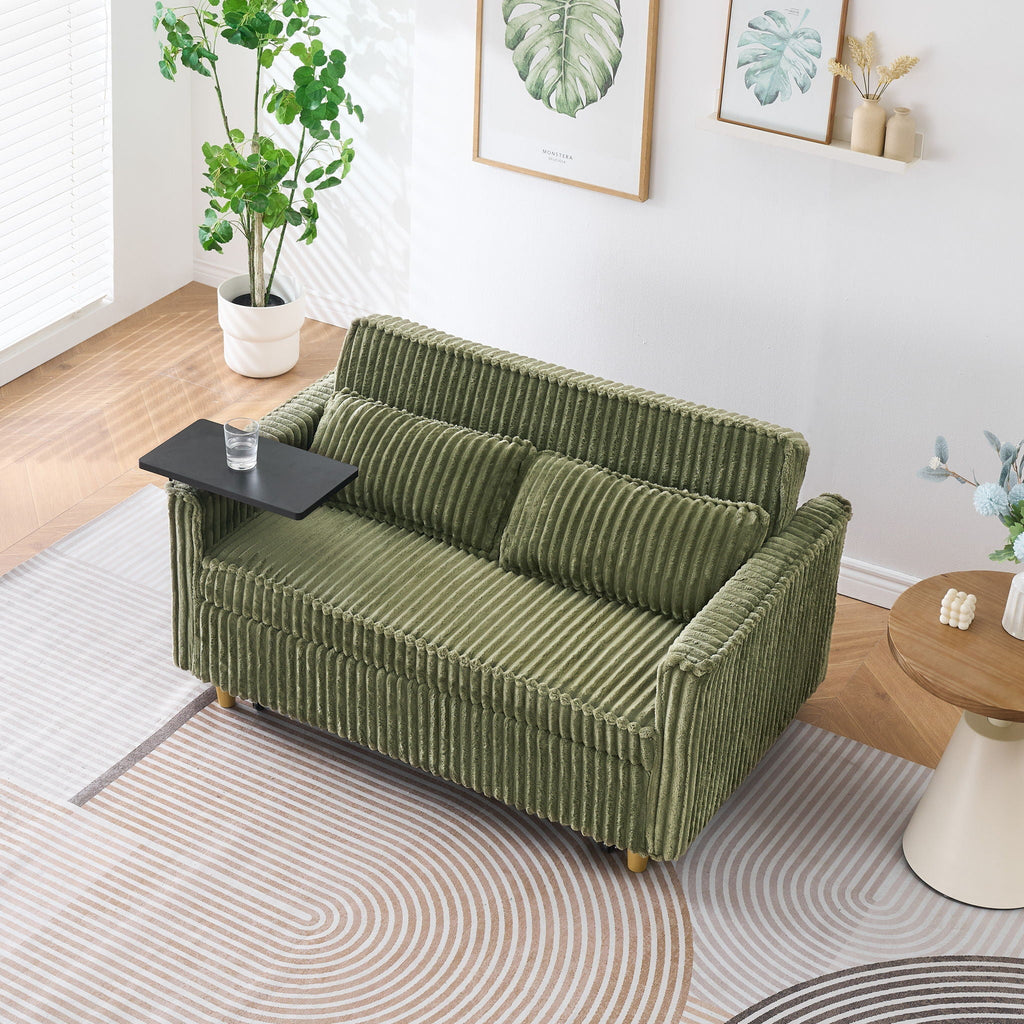Pull Out Sofa With Movable Tabletop and USB Ports - Multiple Colors