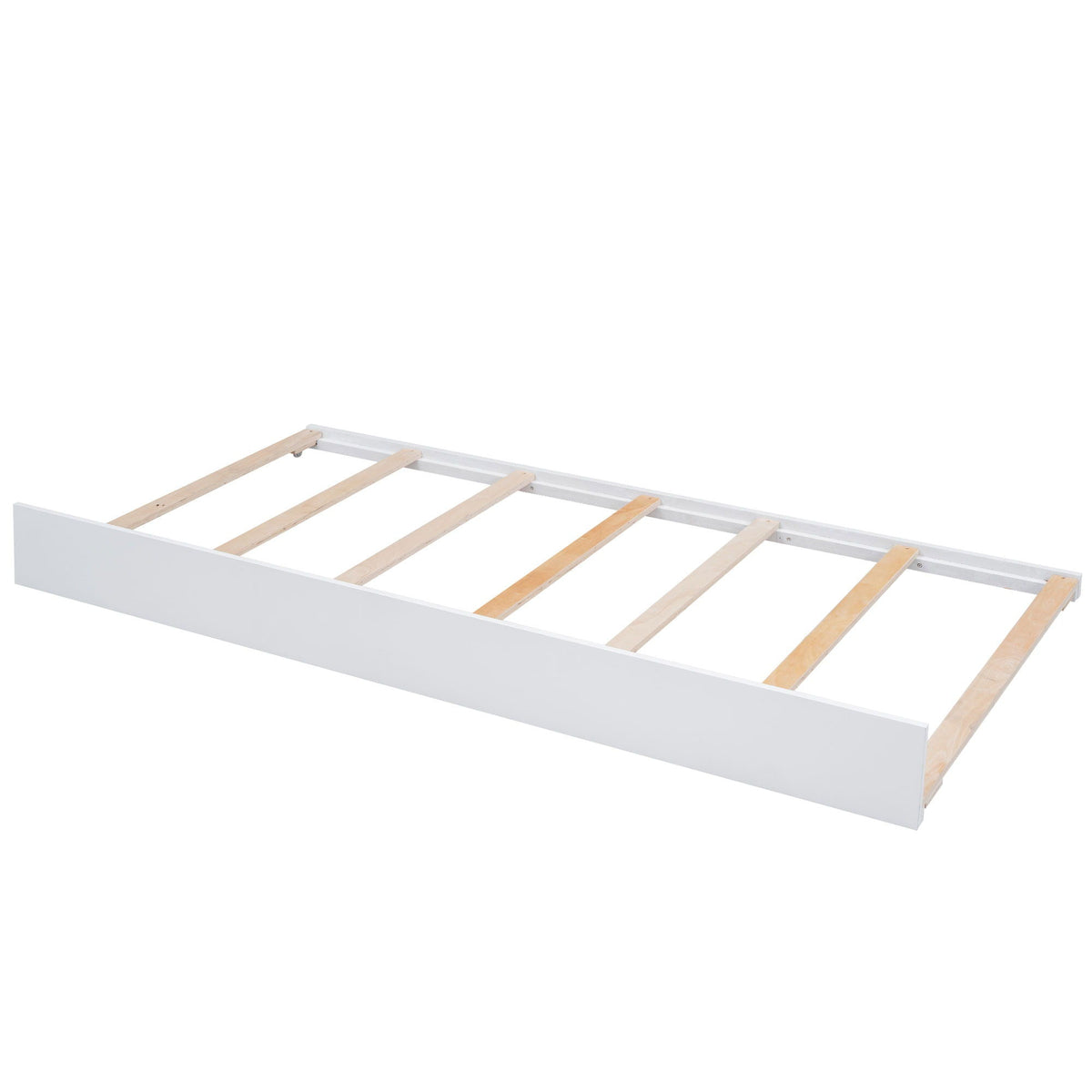 Storage Platform Bed with LED Lights, 2 Drawers and Trundle - Queen