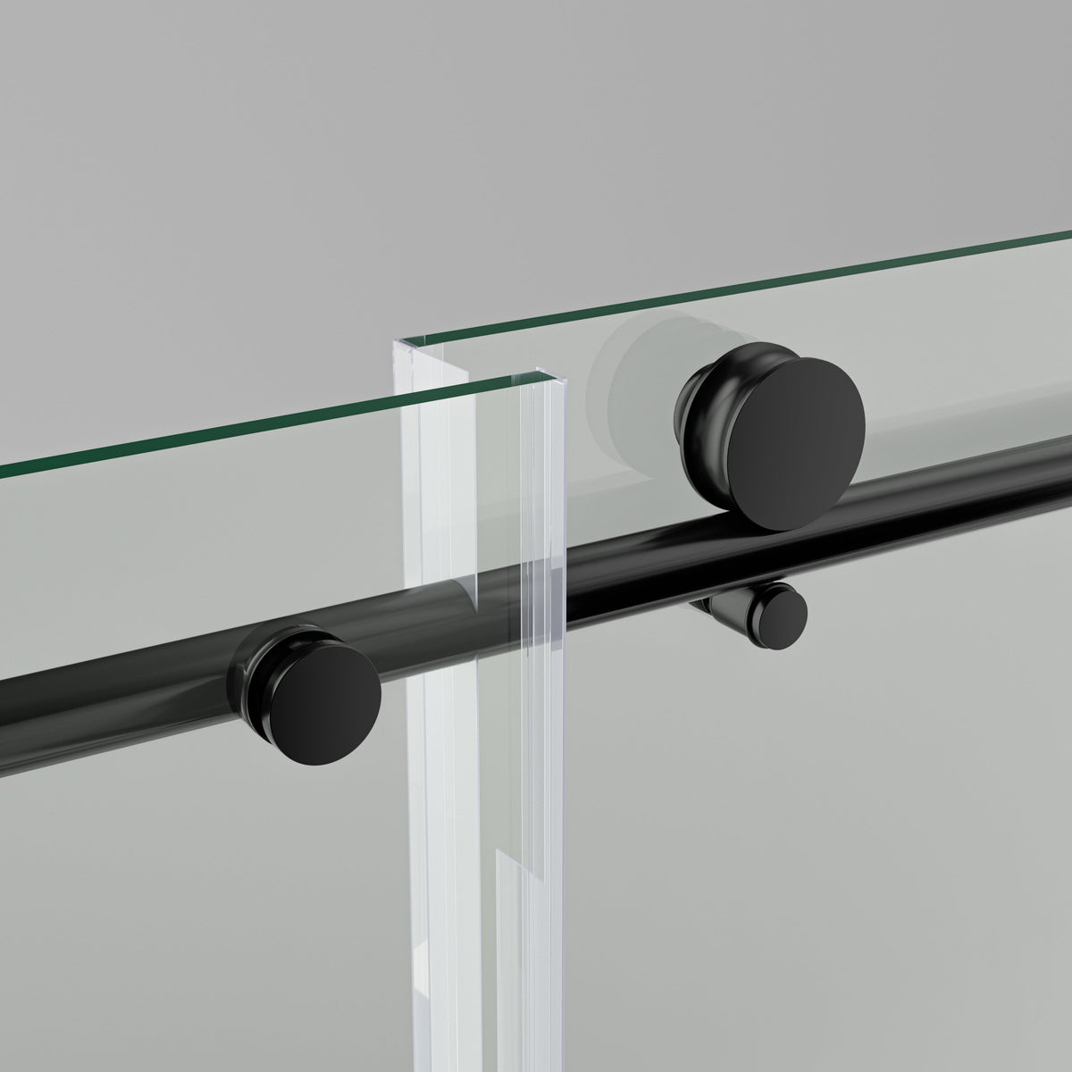 Frameless Sliding Shower Door with Premium Tempered Glass - 56-60" W x 76" H