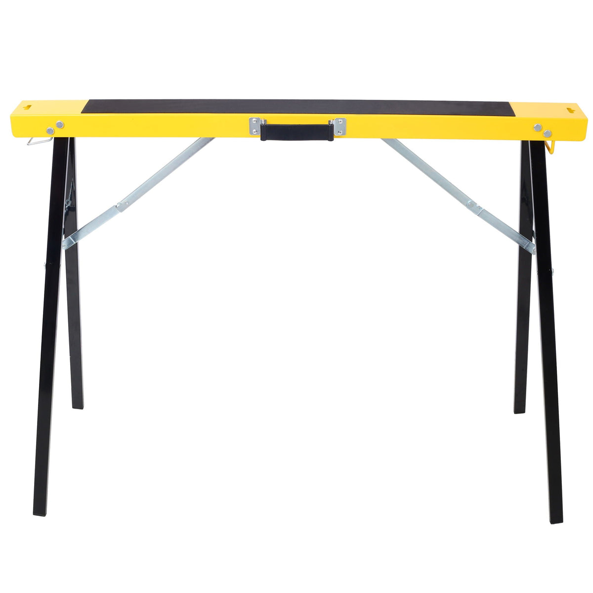 Folding Portable Saw Horses with Fast Open Legs - Yellow / Black