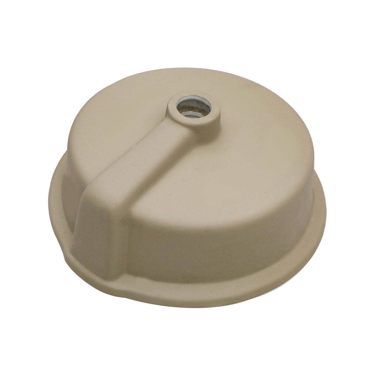 Ceramic Round Undermount Bathroom Sink with Overflow - White