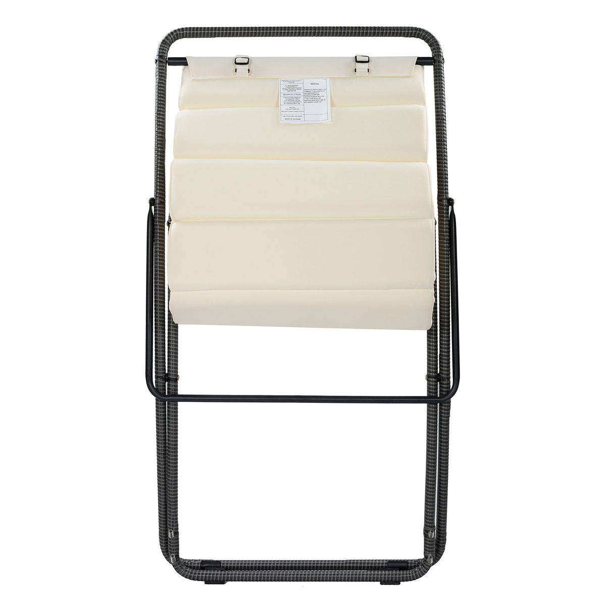 Outdoor Folding Chair Set with Adjustable Backrest – Black or Yellow