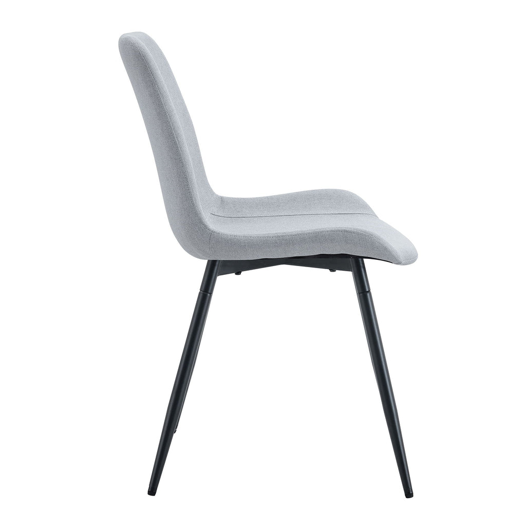 Modern Medieval Cushioned Chairs with Suede Backrest - Pearl Silver, White, or Gray