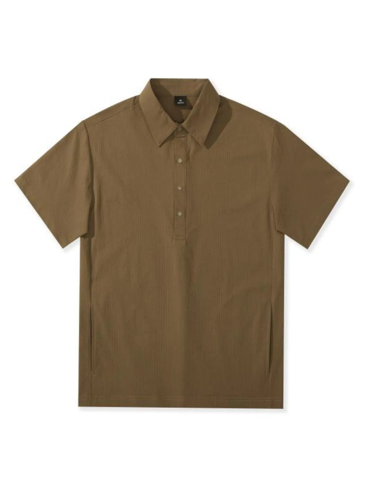 Men's Plus Size Half Button Loose Fit Short Sleeve Polo