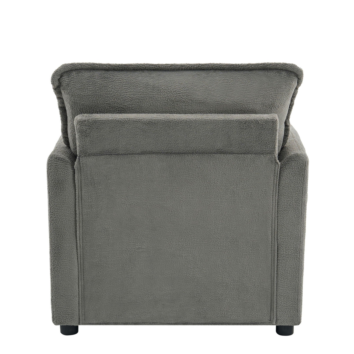 Modern Single Seat Accent Chair with Side Storage Pockets - Multiple Colors