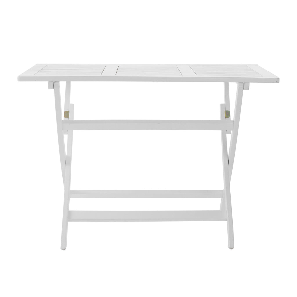 Positano Foldable Dining Set with Foldable Design - White or Dark Brown