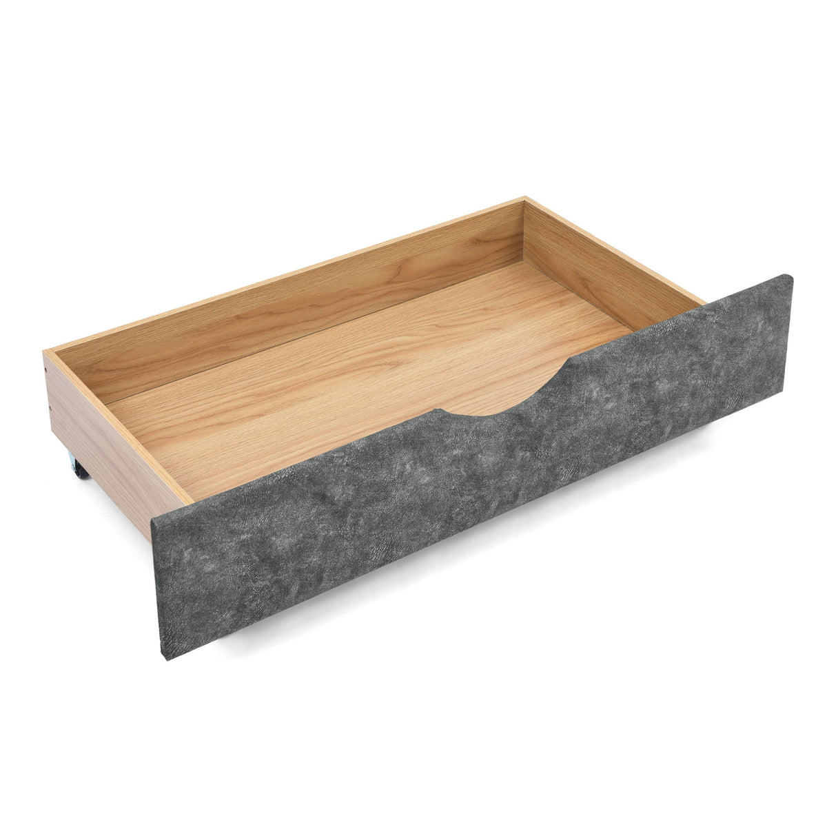 Upholstered Tufted Daybed with 2 Drawers and Waved Arms - Multiple Colors