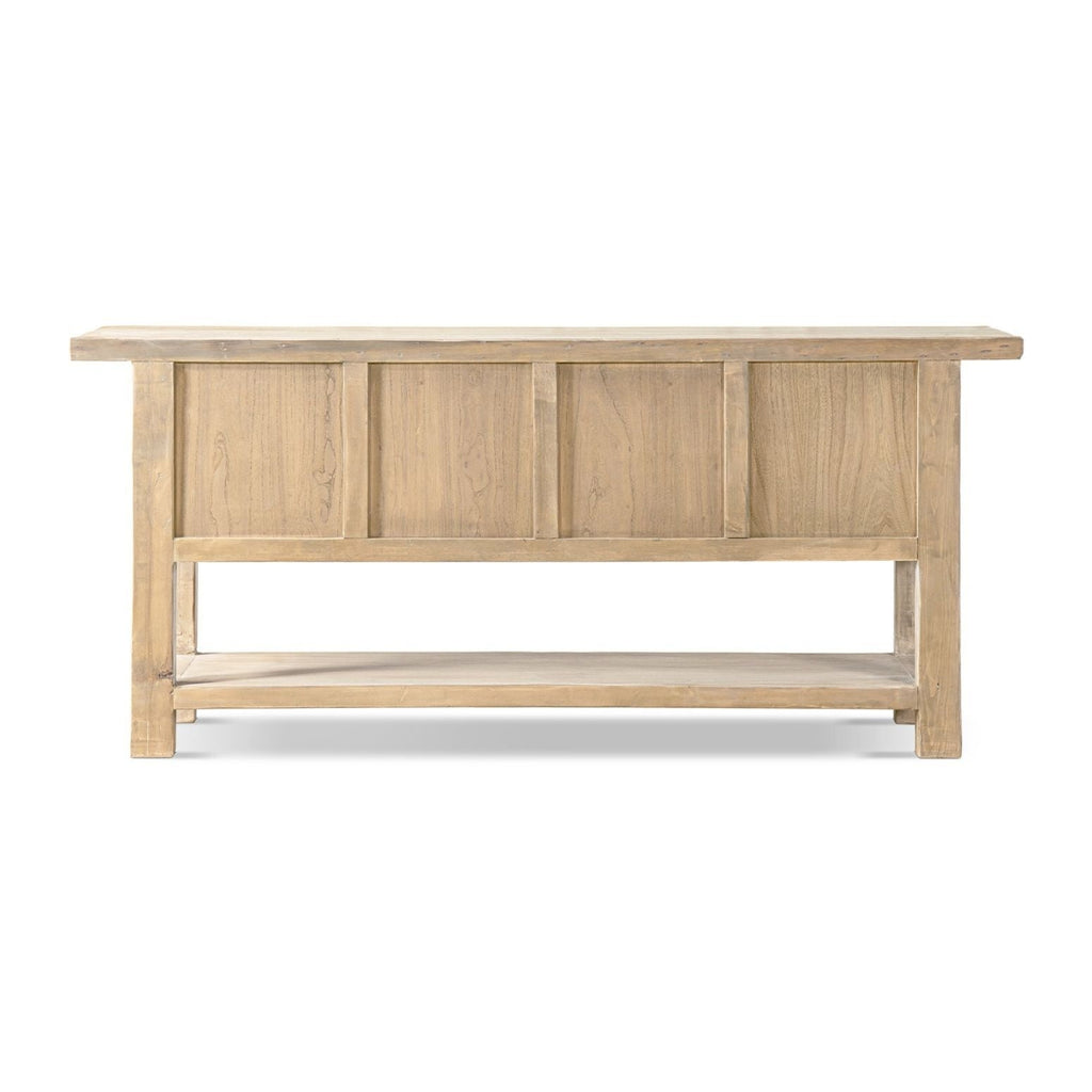 Reclaimed Pine Sideboard with Lower Shelf - Natural