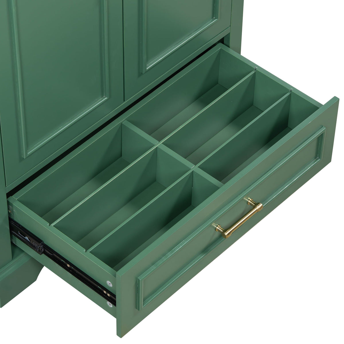 Bathroom Vanity with Sink and Soft Close Doors - White, Black, Green, or Gray