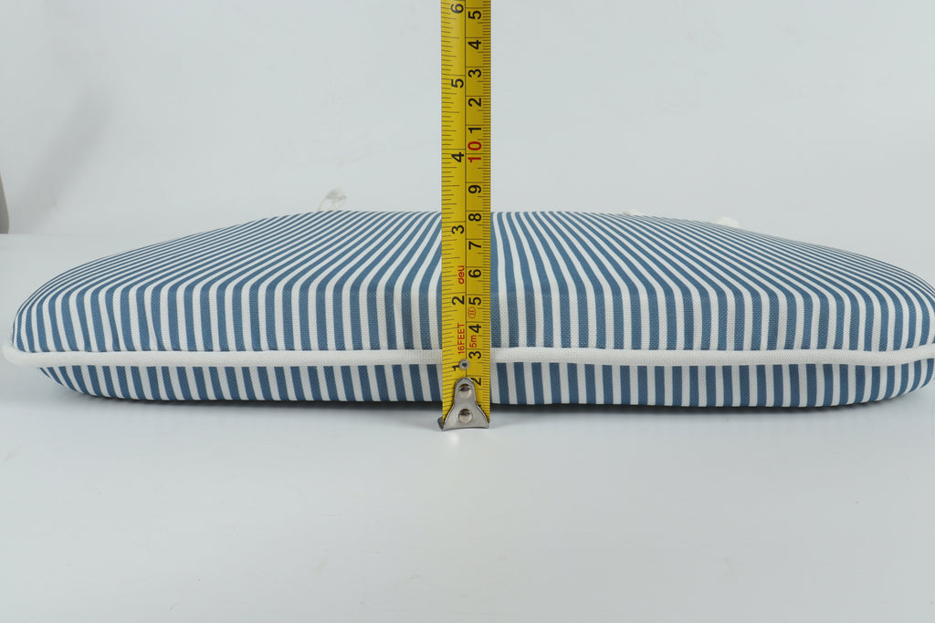 Outdoor Patio Chair Cushions with Water-Repellent Polyester - Blue