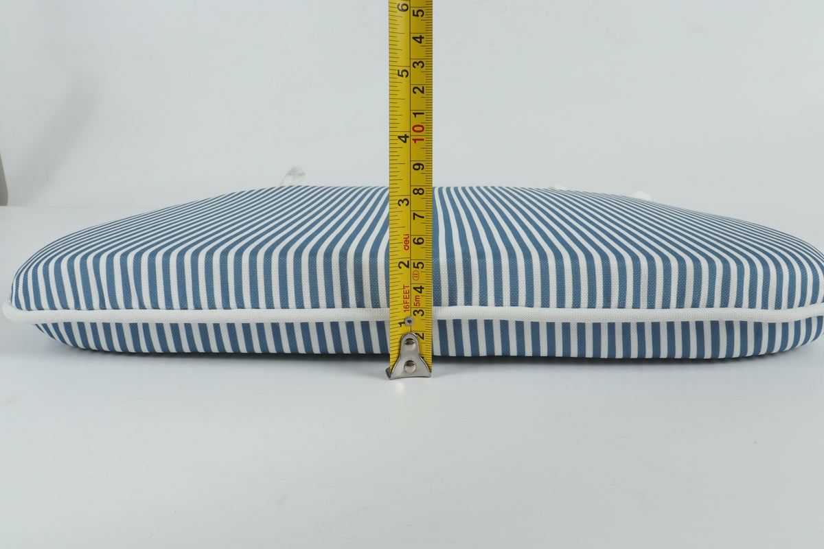 Outdoor Patio Chair Cushions with Water-Repellent Polyester - Blue