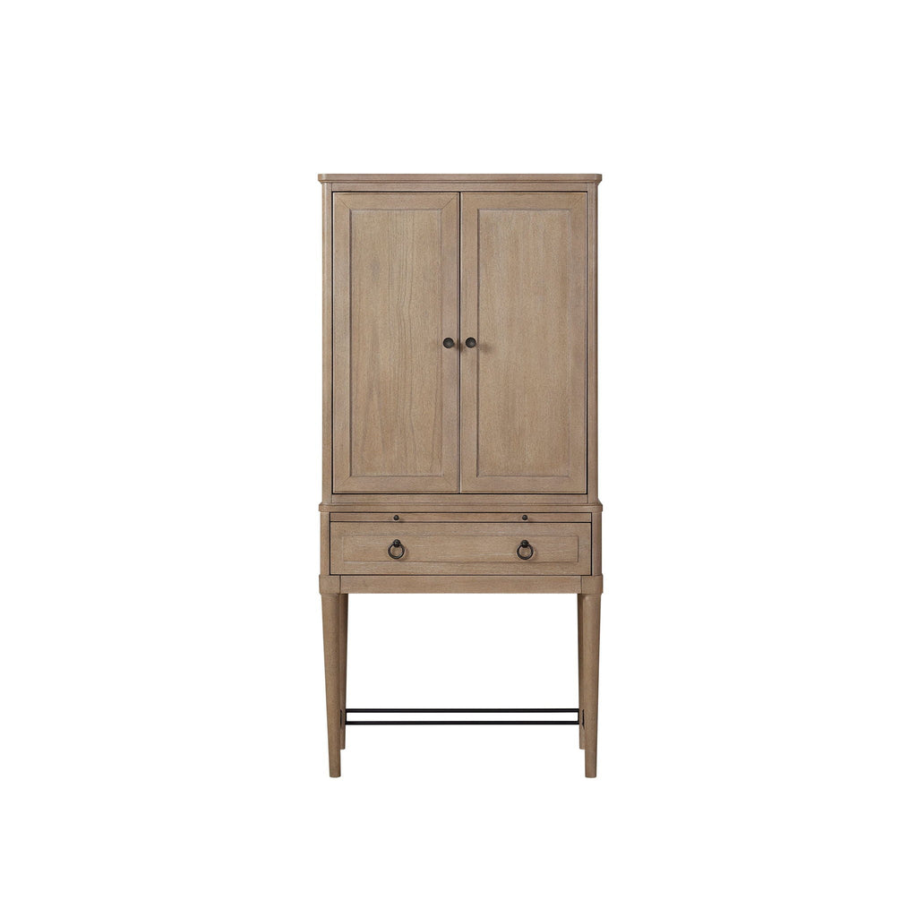 Sand Bar Cabinet with Wine Storage - Solid Wood and MDF