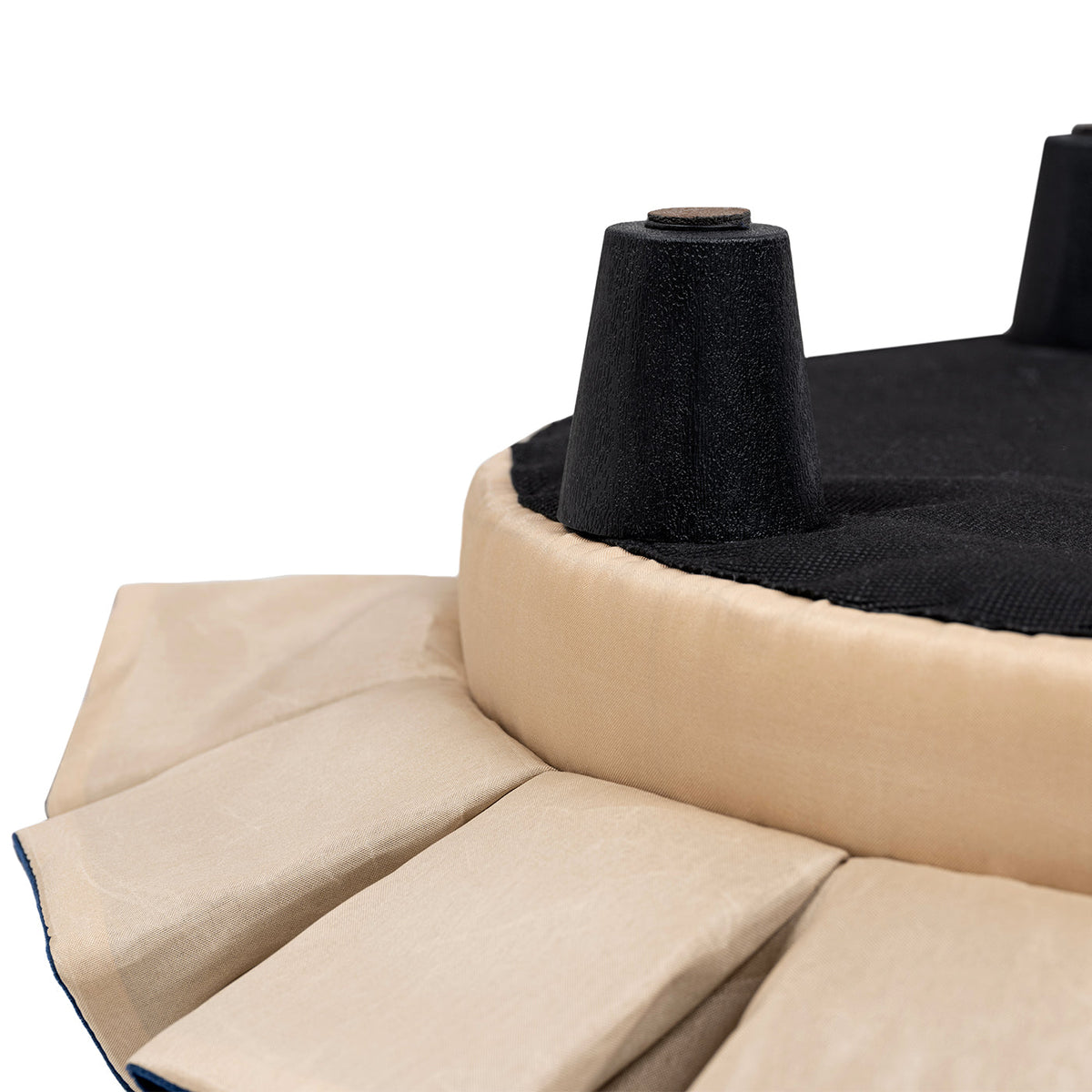 Roquefort 24.5" Dog Sofa Bed with Tufted Velvet Upholstery - Gray