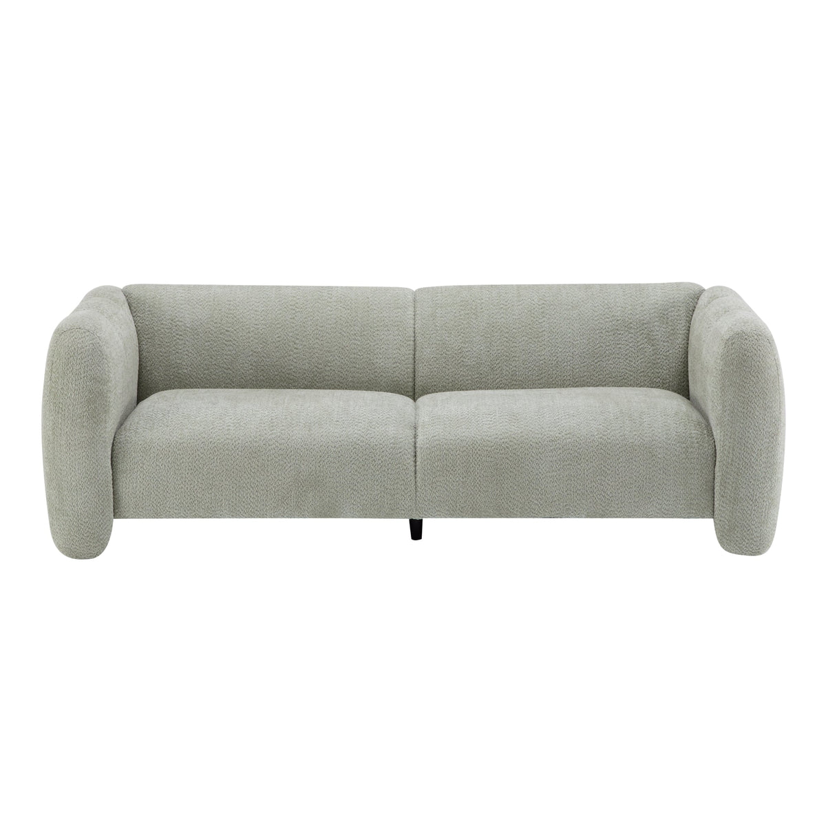 83" 3-Seater Sofa with Wave Design – Light Fabric