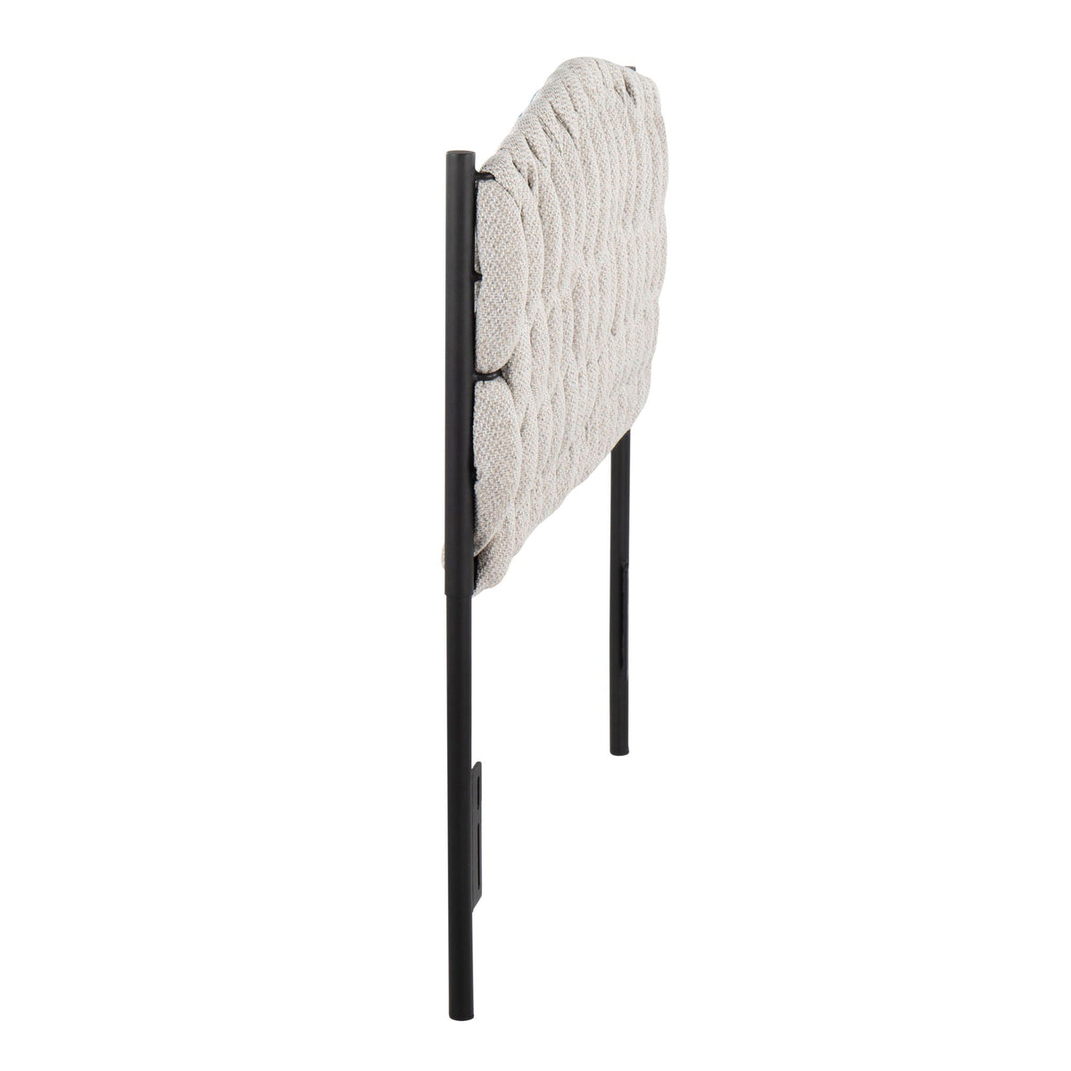 Braided Matisse Contemporary Design Upholstered Headboard - Twin Size